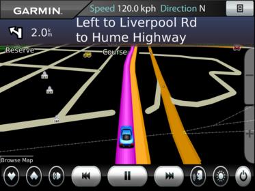 Beta Concept - Garmin Mobile PC full screen in Centrafuse